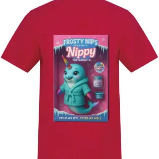 Nippy the Narwhal Premium Cotton Adults T-Shirt